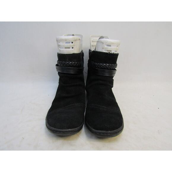 Clarks Womens Sz 6.5 M Black Suede Zip Ankle Fashion Boots Bootie - Picture 5 of 11